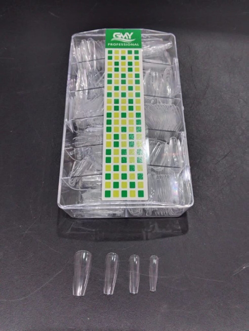 GMY NORMAL NAIL EXTENSION COFFIN CLEAR