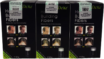 DEXE HAIR BUILDING FIBERS (BLACK / DARK BROWN / MEDIUM BROWN)