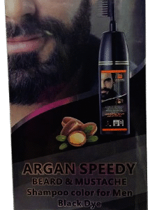 ARGAN SPEED BEARD & MUSTACHE SHAMPOO COLOR FOR MEN BLACK DYE