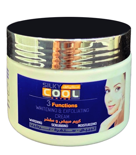 SILKY COOL 3 FUNCTIONS SET (MASSAGE CREAM, FACIAL SCRUB, MUD MUSK, FACIAL CLEANSER, TONER)